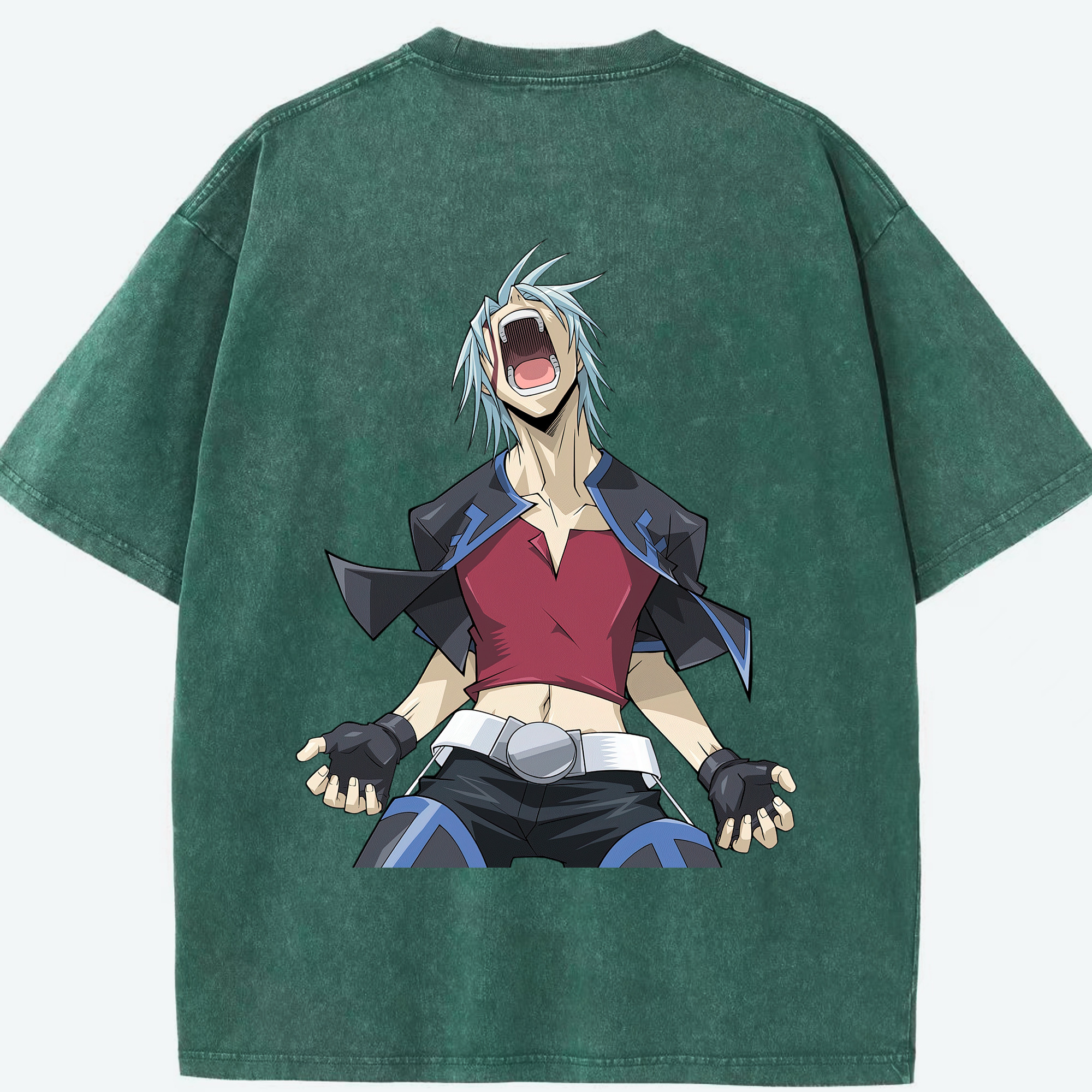 （画像用） 遊☆戯☆王 Yu-Gi-Oh! 綿100% ヴィンテージ風 半袖Tシャツ（背面プリント）